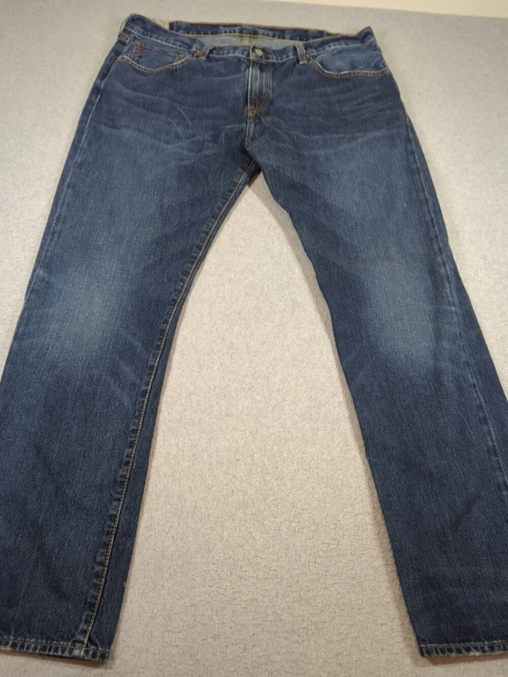 Polo Ralph Lauren Jeans Men's 38x34 (Fit 38x33) Blue Denim Authentic Dungarees